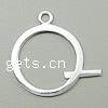 Sterling Silver Pendants, 925 Sterling Silver, Donut, plated Approx 2.5mm 