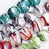 Plated Lampwork Beads, Flat Round, mixed colors Approx 2mm 