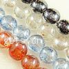 Perles murano plaquées, chalumeau, Plat rond, banc à étirer, couleurs mélangées Environ 2mm, Vendu par PC