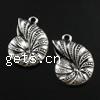 Zinc Alloy Animal Pendants, Conch, plated nickel, lead & cadmium free Approx 2mm 