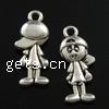 Character Shaped Zinc Alloy Pendants, Boy, plated nickel, lead & cadmium free Approx 1mm 