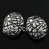 Zinc Alloy Flat Beads, Oval, plated nickel, lead & cadmium free Approx 0.3mm 