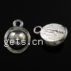 Zinc Alloy Flat Round Pendants, Dome, plated nickel, lead & cadmium free Approx 1.5mm 
