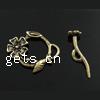 Zinc Alloy Toggle Clasp, Flower, plated, single-strand Approx 