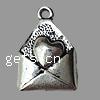 Zinc Alloy Jewelry Pendants, Envelope, plated Approx 1mm, Approx 