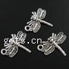 Zinc Alloy Animal Pendants, Dragonfly, plated nickel, lead & cadmium free Approx 1.5mm 