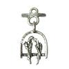 Zinc Alloy Animal Pendants, Cage, plated Approx 2.5mm, Approx 