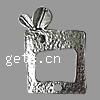 Zinc Alloy Jewelry Pendants, Rectangle, plated Approx 2mm, Approx [