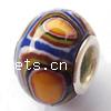Brass Core European Polymer Clay Beads, Rondelle, brass double core without troll Approx approx 6mm 