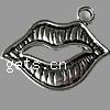 Zinc Alloy Jewelry Pendants, Lip, plated Approx 1.5mm, Approx 
