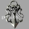 Zinc Alloy Skull Pendants, plated Approx Approx 