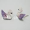 CRYSTALLIZED™ Crystal Sterling Silver Stud Earring, sterling silver post pin, Swan 