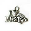 Zinc Alloy Message Pendants, plated Approx 1mm, Approx 
