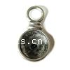 Zinc Alloy Pendant Cabochon Setting, Flat Round, plated Approx 5mm 