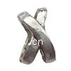 Zinc Alloy Letter Slide Charm, Letter X, plated Approx Approx 