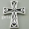 Thailand Sterling Silver Pendants, Cross Approx 2.5mm 