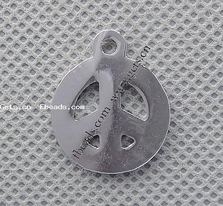 Zinc Alloy Peace Pendants, Peace Logo, plated, enamel, more colors for choice, 12x12x2mm, Hole:Approx 2mm, Sold By PC