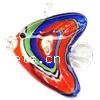Animal Lampwork Pendant, fish shape, more colors for choice, 44x50x6mm, Hole:Approx 7MM, Sold by PC