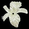 Imitation Acryl-Perlen, Acryl, Blume, Nachahmung Perle, weiß, 39x36x12mm, Bohrung:ca. 2mm, verkauft von PC