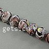 Millefiori Crystal Beads, Rondelle & handmade faceted Approx 1mm .5 Inch 