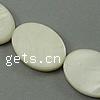 Natural Freshwater Shell Beads, Oval Approx 1mm Approx 15 Inch, Approx 