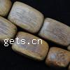 Gefärbtes Holz Perlen, Rechteck, 16x10x8mm, Bohrung:ca. 1mm, Länge:32 ZollInch, 55PCs/Strang, verkauft von Strang