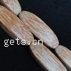 Gefärbtes Holz Perlen, Rechteck, 46x13x13mm, Bohrung:ca. 2mm, Länge:76 ZollInch, 17PCs/Strang, verkauft von Strang