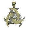 Zinc Alloy Jewelry Pendants, Triangle, plated nickel, lead & cadmium free Approx 6mm 