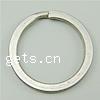 Stainless Steel Key Split Ring, 304 Stainless Steel, Donut, machine polishing, original color 2mm 
