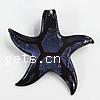 Murano Lampwork Pendant, Star, 54x6mm, Hole:Approx 6MM, Sold by PC