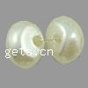 Imitation Pearl Acrylic Beads, Rondelle Approx 2mm, Approx 
