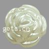 Imitation Pearl Acrylic Beads, Flower, layered Approx 2mm, Approx 