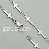 Fashion Stainless Steel Necklace Chain, Cross, original color Inch 