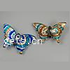 Animal Lampwork Pendants, Butterfly, gold sand Approx 5mm [