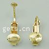 Brass Clip On Earring Finding, plated Approx 2mm 