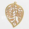 Brass Stamping Pendants, Leaf, plated Approx 1.5mm 