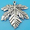 Thailand Sterling Silver Pendants, Leaf Approx 1.5mm 