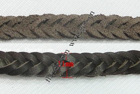 Rindsleder-Armbänder, Kuhhaut, 316 Edelstahl Verschluss, unterschiedliche Länge der Wahl, schwarz, 11mm, verkauft von Strang