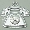 Zinc Alloy Tool Pendants, Telephone, with rhinestone, cadmium free Approx 2mm 