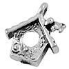 Zinc Alloy Building Pendants, House, plated Approx 2mm 