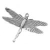 Zinc Alloy Animal Pendants, Dragonfly, plated Approx 1.5mm 