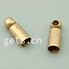 Brass End Cap, Tube, plated Approx 1mm,2mm 