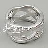 Sterling Silver Finger Ring, 925 Sterling Silver, plated Approx 17mm, US Ring 