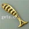 Animal Brass Pendants, Fish, plated, hollow Approx 1.5mm 