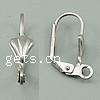 Stainless Steel Lever Back Earring Wires, original color Approx 2mm 