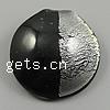 Кулоны Лэмпворк ручной работы, Овальная форма, Связанный вручную, серебрянная фольга отверстие:Приблизительно 7mm, продается PC
