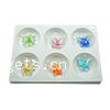 Inner Flower Lampwork Pendants, with Plastic Box, Butterfly, mixed colors Approx 8mm 