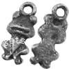 Zinc Alloy Animal Pendants, Frog, plated Approx 1mm 