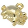 Zinc Alloy Animal Pendants, Pig, plated Approx 1.5mm 