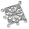 Zinc Alloy Chandelier Components, Rhombus, plated, 1/5 loop Approx 2mm 